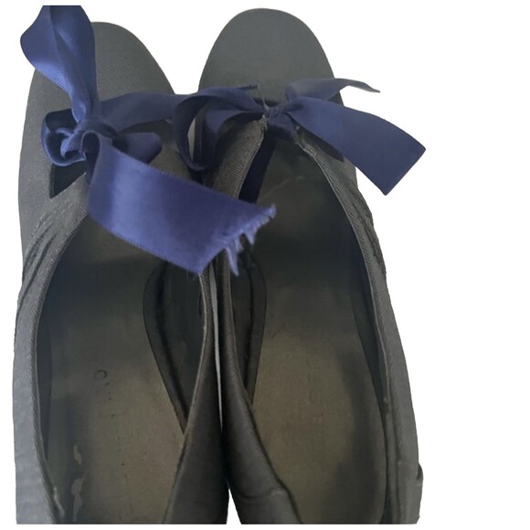 Ann marino Retro Ribbon Toe Tear Drop Cut Out Pumps Size 8 - Picture 8 of 9